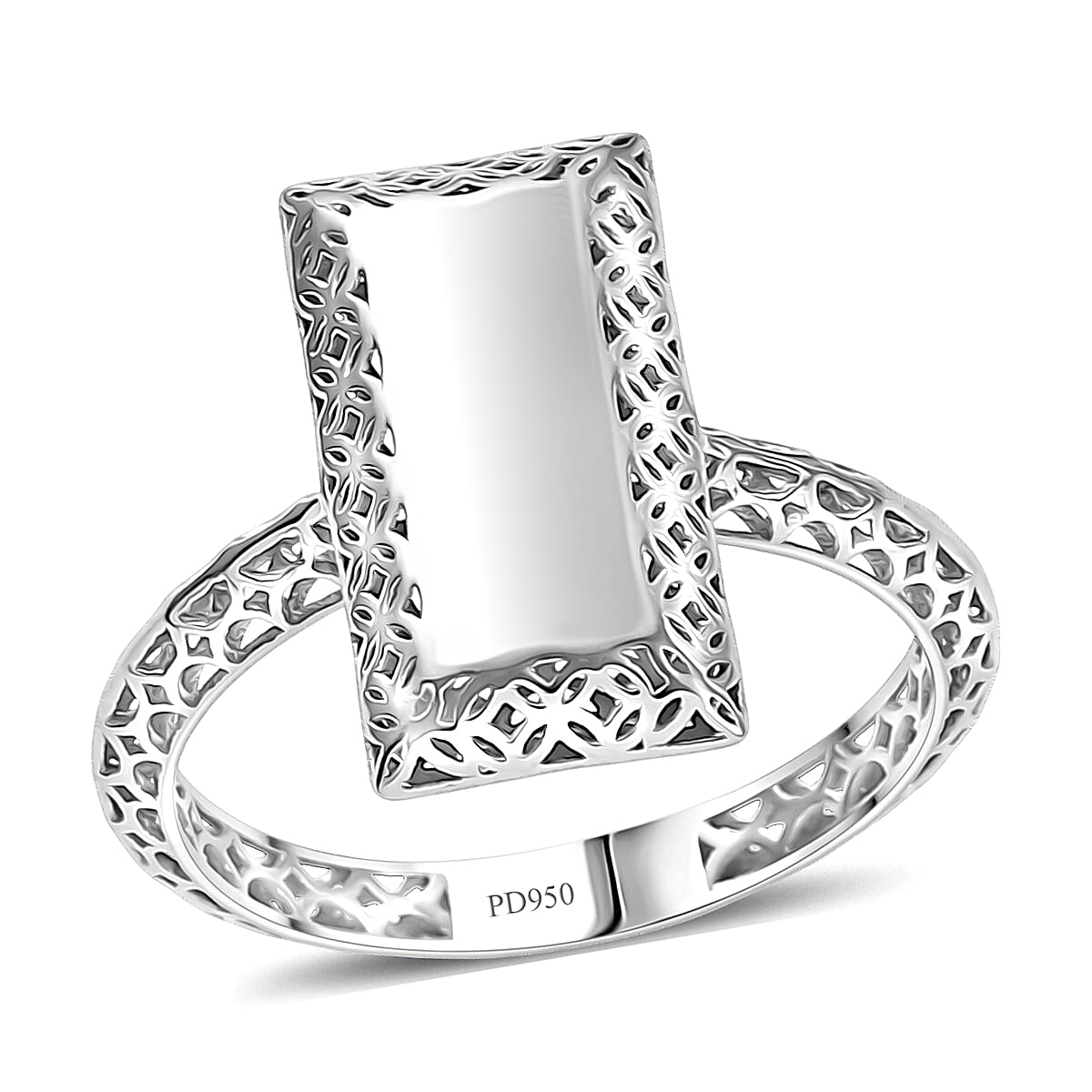 950 Palladium Fancy Ring (Size 10.0) (1.95 g)