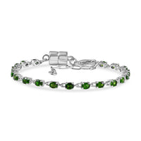 Doorbuster EverTrue Tanzanite River of Serenity Bracelet in Platinum Bond (6.5-8.0In) 3.30 ctw