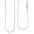 Diamond-cut Snake Necklace in Rhodium Over Sterling Silver 3.80 Grams 20 Inches - Sticky add to cart bar