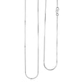 Diamond-cut Snake Chain Necklace in Rhodium Over Sterling Silver 5.7 Grams 30 Inches - Sticky add to cart bar
