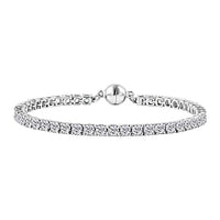 D''Joy Moissanite Bracelet in Rhodium Over Sterling Silver (7.50 In) 8.58 ctw