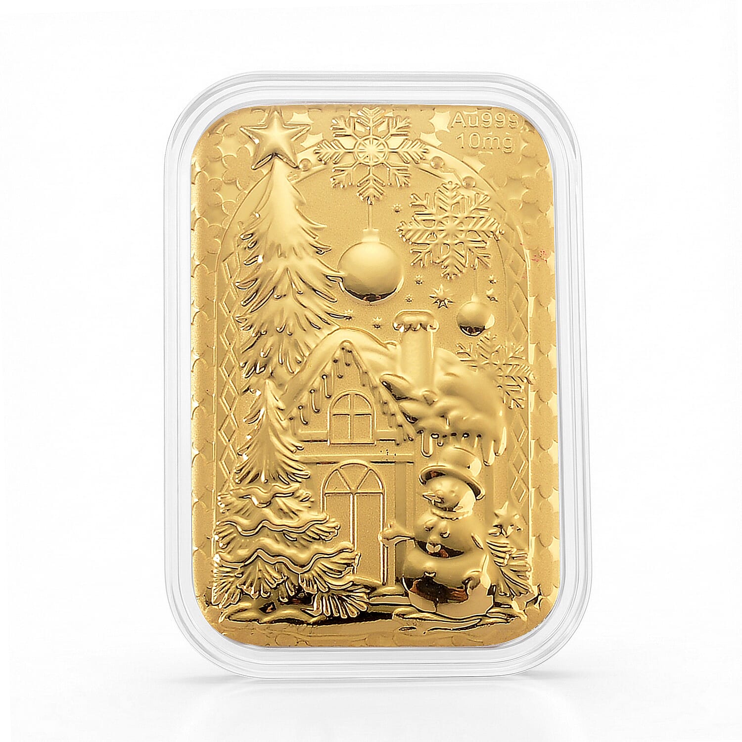 24K Golden Christmas Wonderland Emboss Sheet (31x45.5 mm) 10mg
