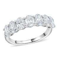Luxuriant Lab Grown Diamond (G-H, VS) Ring in Sterling Silver (Size 7.0) 2.25 ctw