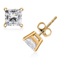 14K Yellow Gold Luxuriant Lab Grown Diamond (E-F, VS) Earrings 2.00 ctw