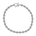 Luxuriant Lab Grown Diamond (G-H, SI) Eternal Blossom Bracelet in Rhodium Over Sterling Silver (6.50 In) 3.50 ctw - Sticky add to cart bar