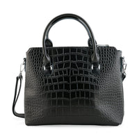 La Marey Black Genuine Leather Tote Bag