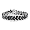 EverTrue Thai Black Spinel 41.40 ctw Bracelet in Platinum Bond (7.25 In) - Sticky add to cart bar