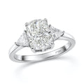 950 Platinum Luxuriant Lab Grown Diamond (E-F, VS) Ring (Size 6.0) (4.26 g) 2.50 ctw - Sticky add to cart bar