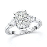 950 Platinum Luxuriant Lab Grown Diamond (E-F, VS) Ring (Size 6.0) (4.26 g) 2.50 ctw