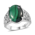 EverTrue Malagasy Labradorite, Simulated Diamond Ring in Stainless Steel (Size 10.0) 10.80 ctw - Sticky add to cart bar