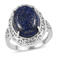 EverTrue Malagasy Labradorite Ring in Stainless Steel (Size 10.0) 10.50 ctw