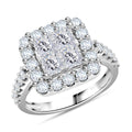 Diamond G SI 4.00 ctw Ring in 10K White Gold 4.80 Grams - Sticky add to cart bar