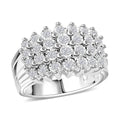 Diamond (G, SI) Ring in Rhodium Over Sterling Silver (Size 10.0) 0.46 ctw - Sticky add to cart bar