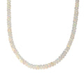 D'Joy Premium Ethiopian Welo Opal 50.00 ctw Beaded Graduated Necklace in 18K Vermeil Yellow Gold Over Sterling Silver 18-20 Inches - Sticky add to cart bar