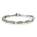EverTrue Simulated Amethyst Color Diamond Fancy Bracelet in Stainless Steel (6.50 In) 6.10 ctw - Sticky add to cart bar