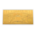 24K Golden Liberty Bell Emboss Sheet (15.5x7.5cm) 100mg - Sticky add to cart bar
