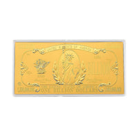 24K Gold Billion Dollar Legacy - Golden Wealth Tribute Embossed Sheet (15.5x7.5cm) 100mg
