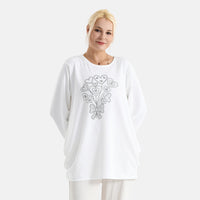 La Marey Red Long Seeve Ribbed Top