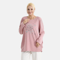 La Marey Red Long Seeve Ribbed Top