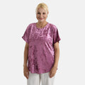 La Marey Rose Red Solid Color Lady Top - One Size Fits Most - Sticky add to cart bar