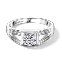 950 Palladium Luxuriant Lab Grown Diamond (G-H, SI) Men's Ring (Size 10.0) (4.90 g) 1.00 ctw
