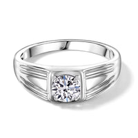950 Palladium Luxuriant Lab Grown Diamond (G-H, SI) Men's Ring (Size 10.0) (4.90 g) 1.00 ctw