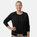 Tamsy White Round Neck Sweater with Buttons -XS - Sticky add to cart bar