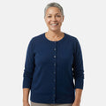 Tamsy White Round Neck Sweater with Buttons -XS - Sticky add to cart bar