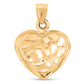 Made in America Heart Pendant in 10K Yellow Gold 1.28 Grams - Sticky add to cart bar