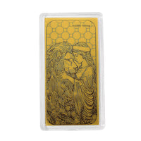 24K Golden Lion & Lady Legacy Emboss Sheet 55x30mm 100mg