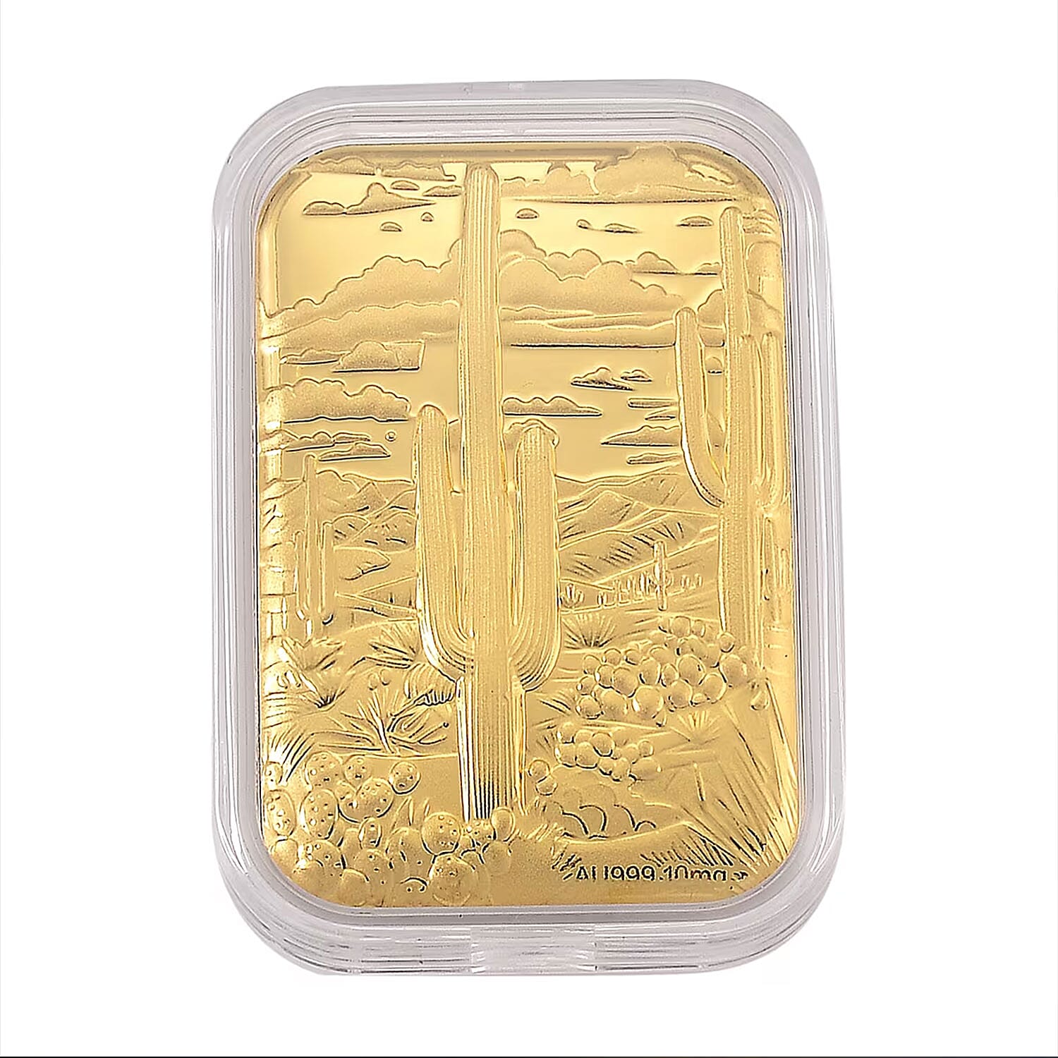 24K Golden Cactus Emboss Sheet (31x45.5mm) 10mg