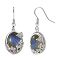 EverTrue Malagasy Labradorite and Multi-Tourmaline 14.60 ctw Earrings in Platinum Bond - Sticky add to cart bar