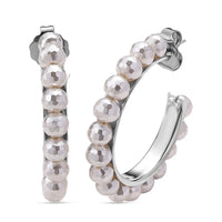 Multi Color Shell Pearl Earrings in Stainless Steel
