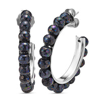 Multi Color Shell Pearl Earrings in Stainless Steel