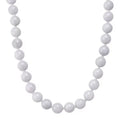 D'Joy Natural Jade 670.00 ctw Round Beaded Necklace in Rhodium Over Sterling Silver 20 Inches - Sticky add to cart bar