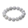 D'Joy Natural Jade 320.00 ctw Round Beaded Stretch Bracelet (6.50-7.0In) - Sticky add to cart bar