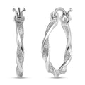 950 Palladium Twisted Hoop Earrings (4.10 Grams) - Sticky add to cart bar