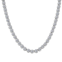 Luxuriant Lab Grown Diamond F VS1 10.37 ctw Necklace in 14K Yellow Gold Over Sterling Silver 18 Inches