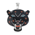 Peruvian Artistry Multi Gemstone White Powerful Puma Pendant in Sterling Silver 16.40 ctw - Sticky add to cart bar
