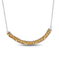 EverTrue African Amethyst Necklace (18-20 Inches) in 18K YG Plated and Platinum Bond 3.00 ctw - Sticky add to cart bar