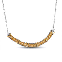 EverTrue African Amethyst Necklace (18-20 Inches) in 18K YG Plated and Platinum Bond 3.00 ctw
