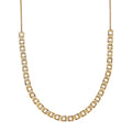 EverTrue Bronzella Collection Timeless Power Link Necklace in 18K YG Plated Bronze 18-20 Inches - Sticky add to cart bar