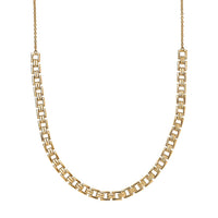 EverTrue Bronzella Collection Timeless Power Link Necklace in 18K YG Plated Bronze 18-20 Inches