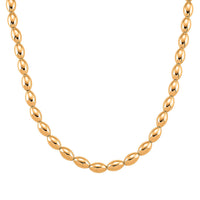 Beaded Chain Necklace (20-22 Inches) in Goldtone