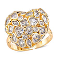 Simulated Diamond Heart Ring in Silvertone (Size 6.5-8.5) 1.80 ctw - Sticky add to cart bar