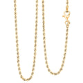 18K Yellow Gold 1.8mm Rope Necklace 18 Inches 3.97 Grams - Sticky add to cart bar