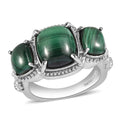 EverTrue Malagasy Labradorite 3 Stone Ring in Stainless Steel 9.80 ctw - Sticky add to cart bar