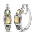 EverTrue Malagasy Labradorite 11.30 ctw Earrings in Stainless Steel - Sticky add to cart bar