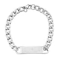 Bible Verse Chain Bracelet in Stainless Steel (8.00 In) - Sticky add to cart bar