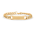 Bible Verse Chain Bracelet in ION Plated YG Stainless Steel (8.00 In) - Sticky add to cart bar